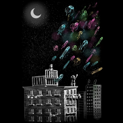 Women's Design By Humans Your Free Jelly Fish Return To Space By Moisescudero Racerback Tank Top 1 Women's Design By Humans Your Free Jelly Fish Return To Space By Moisescudero Racerback Tank Top