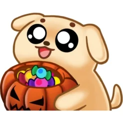 Women's Design By Humans Halloween Candy Pup By Puppers Racerback Tank Top