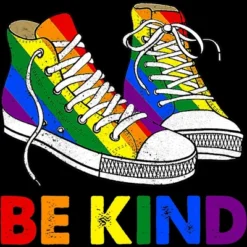 Design By Humans Be Kind Sneakers LGBTQIA PrideBy Legato Tendo Tank Top