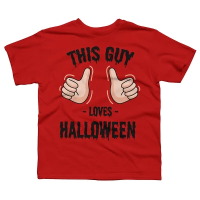 Boy's Design By Humans This Guy Loves Halloween By MultimediaOne T-Shirt 5 Boy's Design By Humans This Guy Loves Halloween By MultimediaOne T-Shirt - Image 5