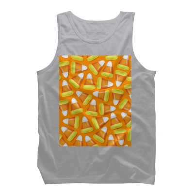 Men's Design By Humans Halloween Candy Corn By NewburyBoutique Tank Top 4 Men's Design By Humans Halloween Candy Corn By NewburyBoutique Tank Top - Image 4