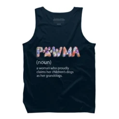 Men's Design By Humans Grandmother Loves Grandogs Pawma By Littlesenh1 Tank Top -Design By Humans GUEST 4ba2bee7 2098 4048 911c 957941bd4333