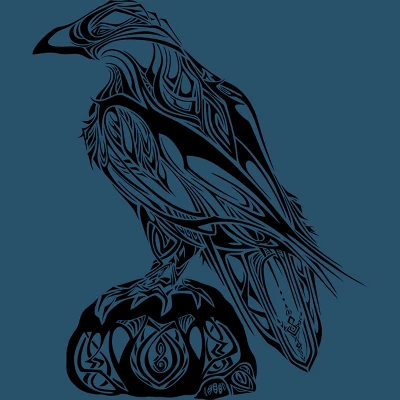 Men's Design By Humans Artistic Black Raven By Katrinawold Tank Top 1 Men's Design By Humans Artistic Black Raven By Katrinawold Tank Top