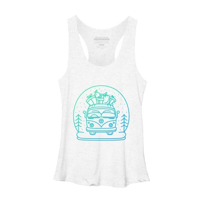 Women's Design By Humans Christmas Van By VEKTORKITA Racerback Tank Top 5 Women's Design By Humans Christmas Van By VEKTORKITA Racerback Tank Top - Image 5
