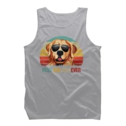 Men's Design By Humans Best Dog Dad Ever Golden Retriever By LuckyCharm99 Tank Top -Design By Humans GUEST 4c679d9c 7ec4 4ef1 ac4d 5108f76aa5cf