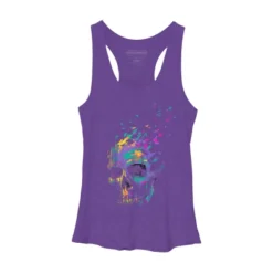Women's Design By Humans Defragged Colorful Skull By DBHOriginals Racerback Tank Top 6 Women's Design By Humans Defragged Colorful Skull By DBHOriginals Racerback Tank Top -Design By Humans GUEST 4cb1453d a142 4ee9 bb95 41251147579d