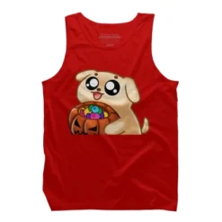 Men's Design By Humans Halloween Candy Pup By Puppers Tank Top -Design By Humans GUEST 4e3bc832 6370 4492 836e 699d9fcb0076