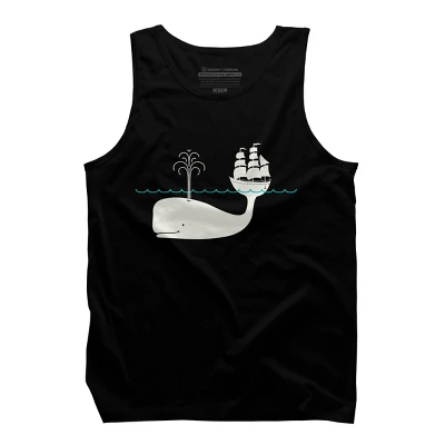 Men's Design By Humans Moby By Kellabell9 Tank Top 4 Men's Design By Humans Moby By Kellabell9 Tank Top - Image 4