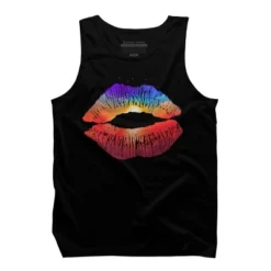 Men's Design By Humans Summer Kiss By Clingcling Tank Top -Design By Humans GUEST 4eb8b75c 481b 478e 815b 55a5a03de713