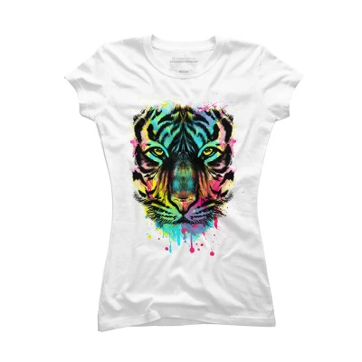 Junior's Design By Humans Hunting For Colors By Clingcling T-Shirt 4 Junior's Design By Humans Hunting For Colors By Clingcling T-Shirt - Image 4