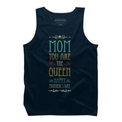 Men's Design By Humans Mother's Day Mom Queen By Tmsarts Tank Top -Design By Humans GUEST 4f5e145e 4d45 42bf aee9 2a6e51b43036