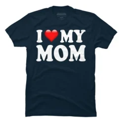 Men's Design By Humans I Love My Mom Bold Text By ArmyTee T-Shirt -Design By Humans GUEST 50a4d07a d968 48c2 868a 272e9306bd07