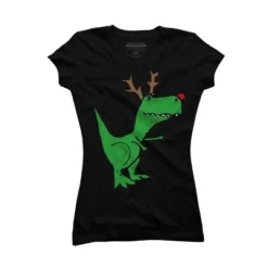 Junior's Design By Humans Cool Funny Christmas T-Rex Dinosaur With Antlers By SmileToday T-Shirt 7 Junior's Design By Humans Cool Funny Christmas T-Rex Dinosaur With Antlers By SmileToday T-Shirt -Design By Humans GUEST 50bdb658 352c 4db1 853e 66f9a5f20842