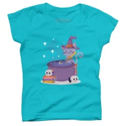 Girl's Design By Humans Halloween Kitty Cauldron By Machmigo T-Shirt 8 Girl's Design By Humans Halloween Kitty Cauldron By Machmigo T-Shirt -Design By Humans GUEST 50db43fd d9dc 4e13 8037 50e3d3393af3