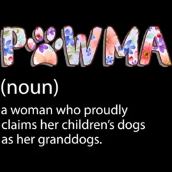 Women's Design By Humans Grandmother Loves Grandogs Pawma By Littlesenh1 Racerback Tank Top