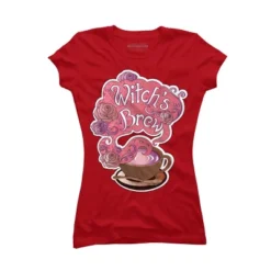 Junior's Design By Humans Witch's Brew Cup Of Coffee Pretty Halloween Concoction Shirt By TronicTees T-Shirt -Design By Humans GUEST 5240c7d4 fa8f 4647 9c02 c66885d591e2