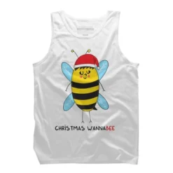 Men's Design By Humans Christmas WannaBEE By Adrianserghie Tank Top -Design By Humans GUEST 5345344a 651d 4625 92a7 9811bddcd2e3