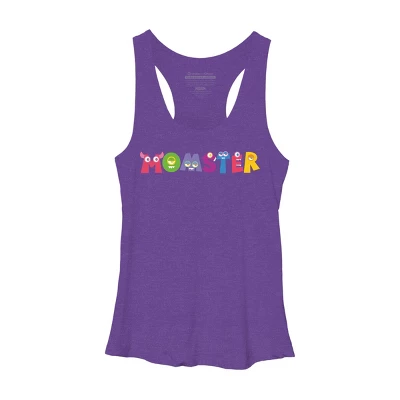 Women's Design By Humans Cute Momster Cartoon Monster By Averilshop Racerback Tank Top 6 Women's Design By Humans Cute Momster Cartoon Monster By Averilshop Racerback Tank Top - Image 6
