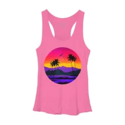 Women's Design By Humans The Color Of Paradise By Clingcling Racerback Tank Top -Design By Humans GUEST 53dd11c1 bb5c 41d0 9981 5cc3d886decb