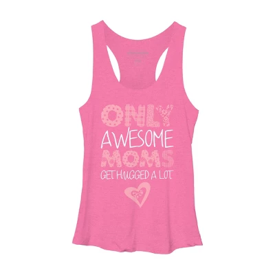 Women's Design By Humans Only Awesome Moms Get Hugged A Lot By Growngratitude Racerback Tank Top 2 Women's Design By Humans Only Awesome Moms Get Hugged A Lot By Growngratitude Racerback Tank Top - Image 2