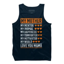 Men's Design By Humans Best Mother Description Hearts By OlaFami Tank Top -Design By Humans GUEST 5483e084 c74f 4f5c a715 f636434c0300
