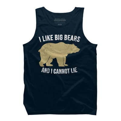 Design By Humans I Like Big Bears And I Cannot Lie By Wholesome Tank Top 3 Design By Humans I Like Big Bears And I Cannot Lie By Wholesome Tank Top - Image 3
