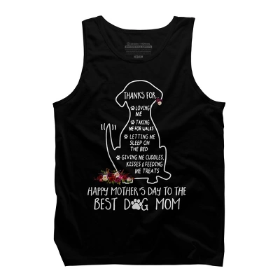 Men's Design By Humans Happy Mothers Day Best Dog Mom Thanks By MiuMiuShop Tank Top 2 Men's Design By Humans Happy Mothers Day Best Dog Mom Thanks By MiuMiuShop Tank Top - Image 2