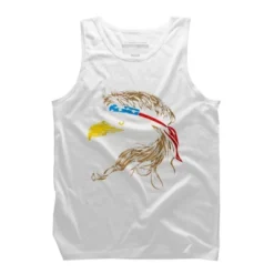 Men's Design By Humans July 4th Eagle Mullet American Flag By Corndesign Tank Top -Design By Humans GUEST 54e32e0c 7dd1 47fa a4c4 64b17e1839d2