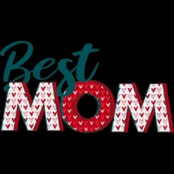 Men's Design By Humans Best Mom Heart Pattern By Semir Tank Top