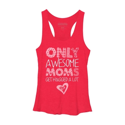 Women's Design By Humans Only Awesome Moms Get Hugged A Lot By Growngratitude Racerback Tank Top 5 Women's Design By Humans Only Awesome Moms Get Hugged A Lot By Growngratitude Racerback Tank Top - Image 5
