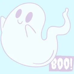 Boy's Design By Humans Boo Cute Ghost Halloween Cute Design By BoogieCreates T-Shirt