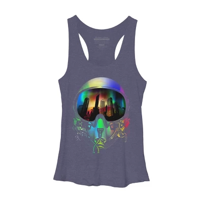Women's Design By Humans The Pilot By Clingcling Racerback Tank Top 3 Women's Design By Humans The Pilot By Clingcling Racerback Tank Top - Image 3