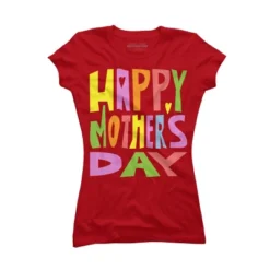 Junior's Design By Humans Happy Mother's Day Colorful Text By Yunta T-Shirt 12 Junior's Design By Humans Happy Mother's Day Colorful Text By Yunta T-Shirt -Design By Humans GUEST 56f6e70d 01af 4a99 9c56 c98cd7df4cb1