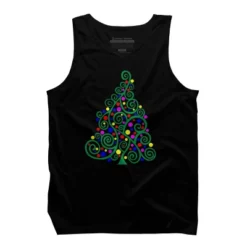 Men's Design By Humans Doodle Christmas Tree By DesignsbyDarrin Tank Top -Design By Humans GUEST 56f8b9b9 bd17 4318 8a5f 5fe786ab785c