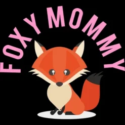 Women's Design By Humans Foxy Mommy By Cypryanus Racerback Tank Top