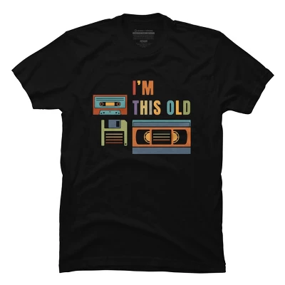 Men's Design By Humans I'm This Old - Old Data Storage Media By DsgnCraft T-Shirt 4 Men's Design By Humans I'm This Old - Old Data Storage Media By DsgnCraft T-Shirt - Image 4