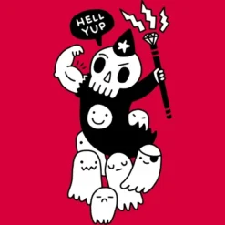 Junior's Design By Humans Super Duper Necromancer By Obinsun T-Shirt