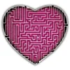 Junior's Design By Humans Heart Maze By Alnavasord T-Shirt