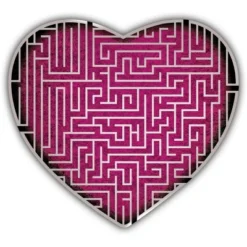 Junior's Design By Humans Heart Maze By Alnavasord T-Shirt