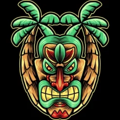 Women's Design By Humans Summer With Tiki By Donipacoceng Racerback Tank Top