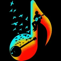 Men's Design By Humans Music Banjo Player By Barmalizer Tank Top