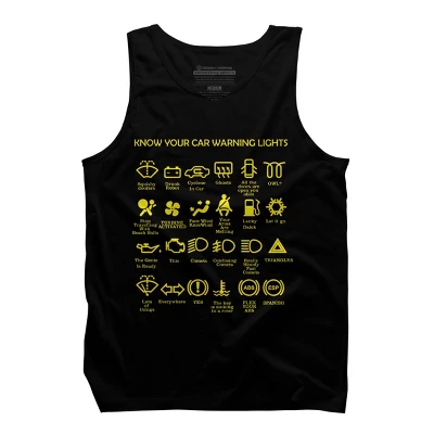 Men's Design By Humans KNOW YOUR CAR WARNING LIGHTS By MYSUNLIFE Tank Top 4 Men's Design By Humans KNOW YOUR CAR WARNING LIGHTS By MYSUNLIFE Tank Top - Image 4