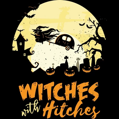 Men's Design By Humans Halloween Camping Witches Hitches Funny By RedBirdLS Tank Top 1 Men's Design By Humans Halloween Camping Witches Hitches Funny By RedBirdLS Tank Top