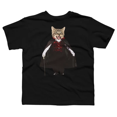 Boy's Design By Humans Catcula Cat Kitten Dracula Cute Funny Halloween T Shirt By JOHANNESART T-Shirt 5 Boy's Design By Humans Catcula Cat Kitten Dracula Cute Funny Halloween T Shirt By JOHANNESART T-Shirt - Image 5