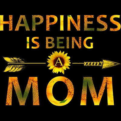 Junior's Design By Humans Happiness Is Being A Mom Sunflower Arrow By Shirtpublic T-Shirt 1 Junior's Design By Humans Happiness Is Being A Mom Sunflower Arrow By Shirtpublic T-Shirt