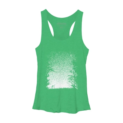 Women's Design By Humans Pixel Space By Daletheskater Racerback Tank Top 9 Women's Design By Humans Pixel Space By Daletheskater Racerback Tank Top - Image 9