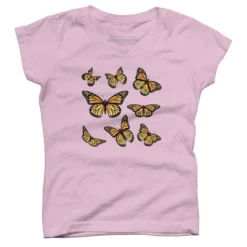Girl's Design By Humans Monarch Butterfly By AnnArtshock T-Shirt -Design By Humans GUEST 5e69fac1 9460 4d88 bb5c 7dfe3b5cd1e8