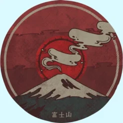 Men's Design By Humans Fuji By Againstbound T-Shirt