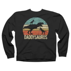 Unisex Design By Humans Retro Daddy Dinosaur Daddysaurus Roar By Nathanhoang Sweatshirt -Design By Humans GUEST 5f46ac38 b4c5 47ec 8676 5023c6620d75