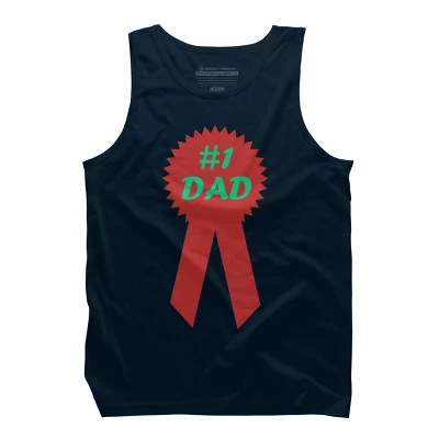 Men's Design By Humans #1 DAD Ribbon By Tank Top 4 Men's Design By Humans #1 DAD Ribbon By Tank Top - Image 4